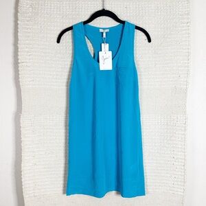 JOIE peacock Peri B silk tank mini dress XS NEW